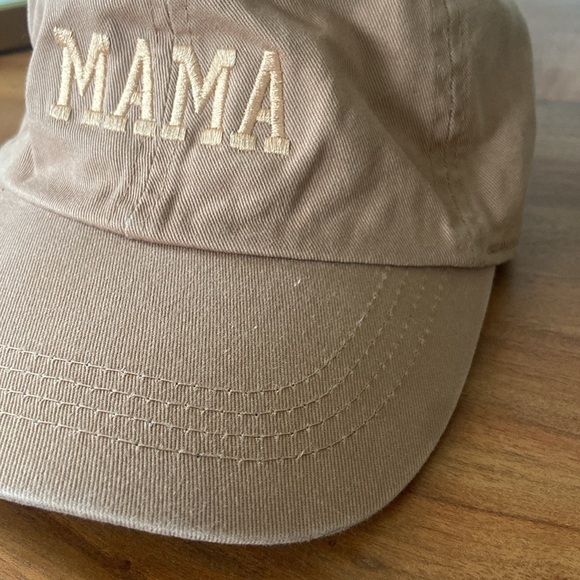 Boutique women’s MAMA embroidered baseball hat blush mauve brown dad cap OSFM - Picture 9 of 16